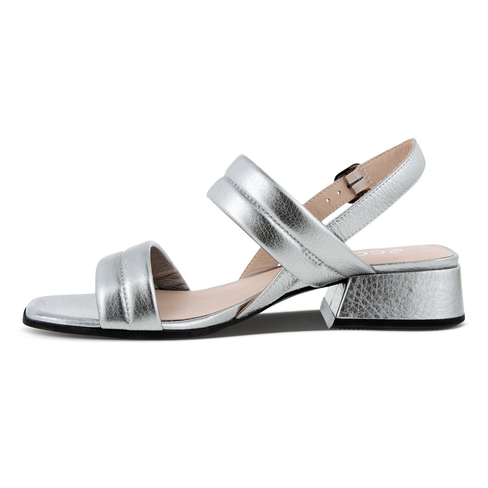 Sandalias Mujer - ECCO Elevate Squared - Plateados - NZH863104